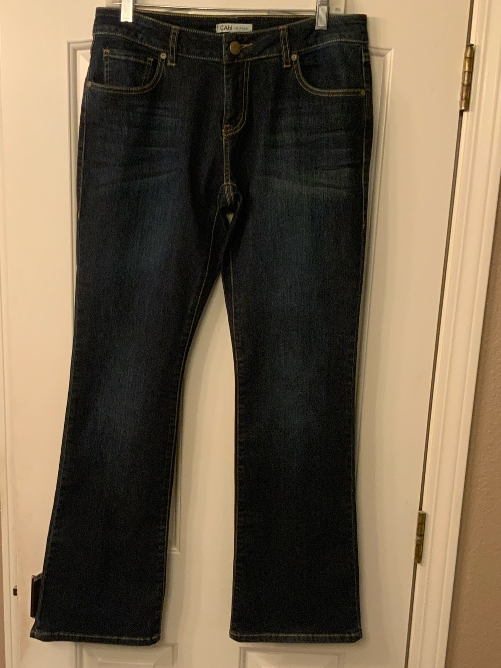 CAbi Women’s  Dark Blue Denim Boot Cut Jeans